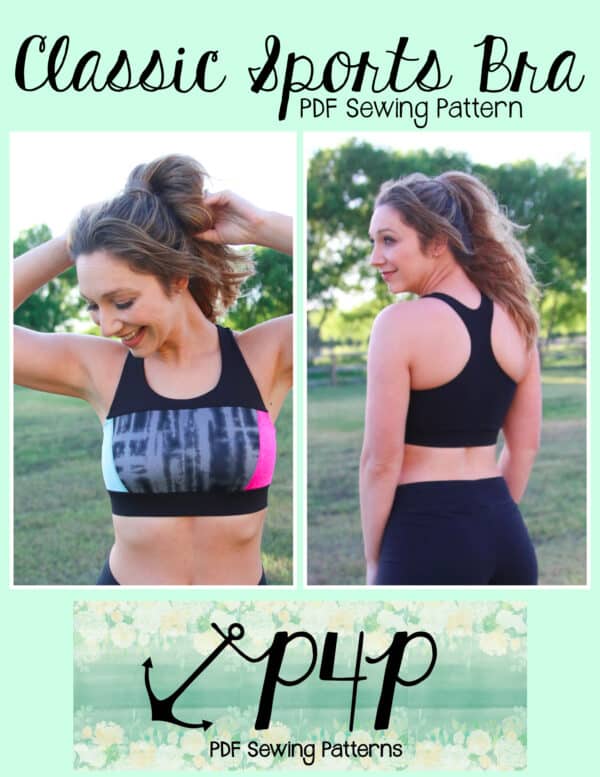 Power Sports Bra in cup size A - H and bands 28 - 46  Sports bra pattern, Sports  bra, Sports bra sewing pattern