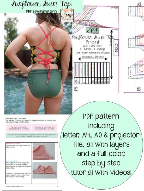 Sunflower Swim Top - Patterns for Pirates sunflower-swim-top-patterns-for-pirates