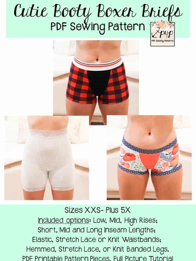 Cutie Booty Boxer Briefs - Patterns for Pirates