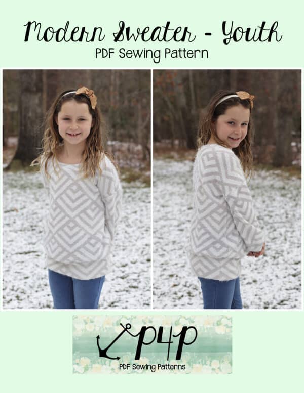 Modern Sweater- Youth - Patterns for Pirates