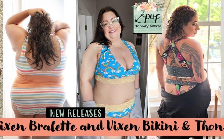 New Pattern Releases :: Vixen Bralette and Vixen Bikini & Thong