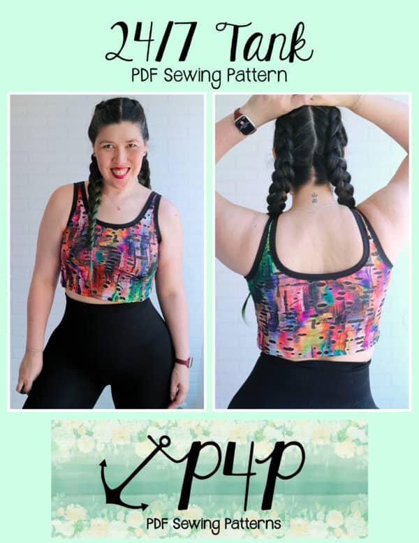 Women's Sports Bra/Tank Top Block Sewing Pattern XS-6X