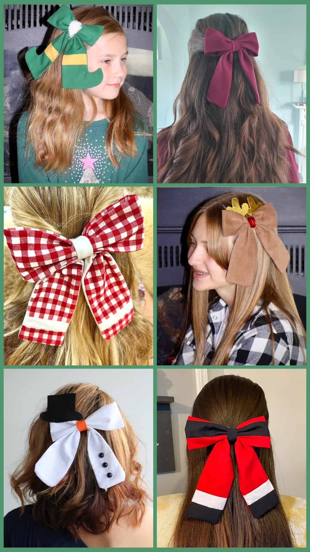 Holiday Hair Ribbons and Bows
