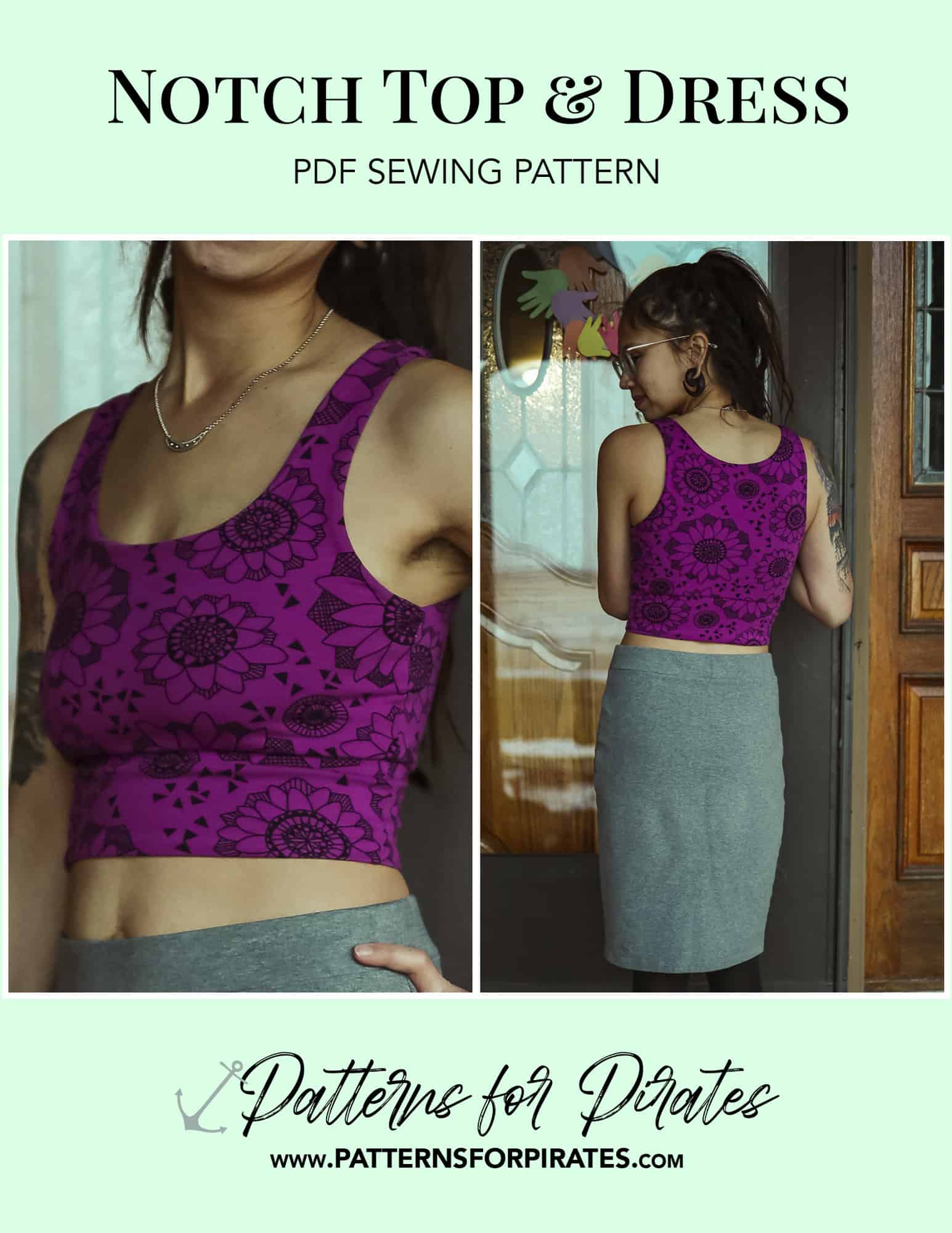 Notch Top & Dress - Patterns for Pirates