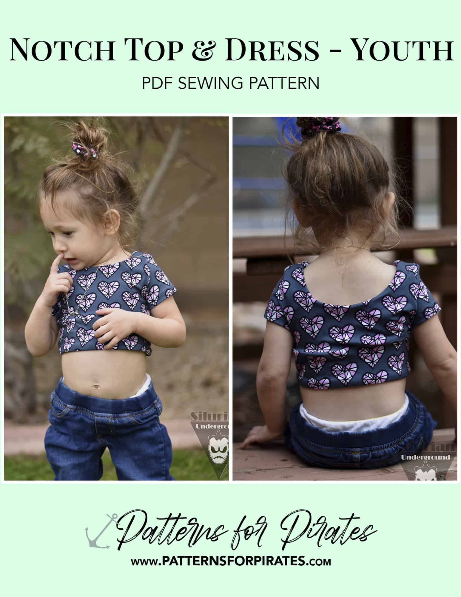 Notch Top & Dress - Youth - Patterns for Pirates