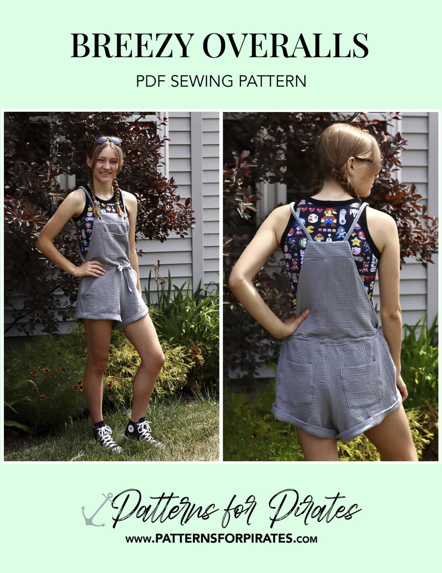 Overalls - Breezy for Pirates Patterns