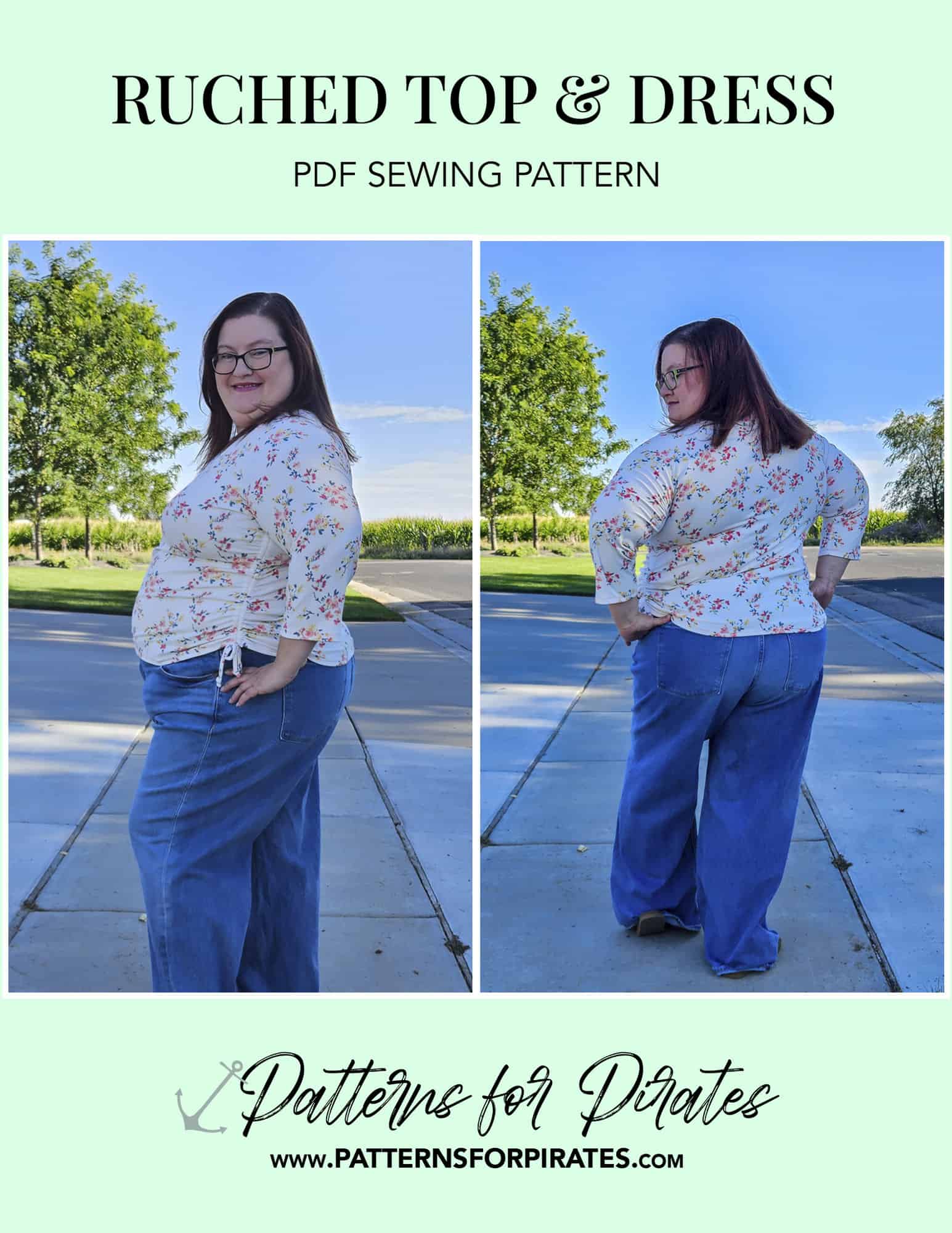 Ruched Top & Dress - Patterns for Pirates
