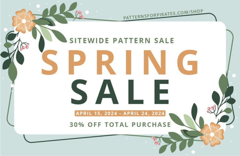 Spring Into Savings: The Patterns for Pirates Spring Sale!